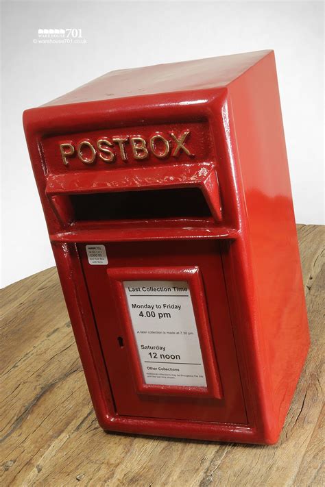 red metal post box|red street posting box.